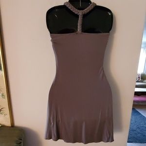 Sky Dresses - Sky Grey Halter Top Dress - S Sky Dresses - Sky Grey Halter Top Dress - S